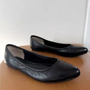 Frye Regina schwarze Damen-Ballerinas aus Leder Größe 7 - Bild 1 von 11