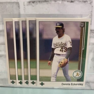 Lotto 5 carte Upper Deck Baseball Dennis Eckersley #289 1989 - Foto 1 di 3