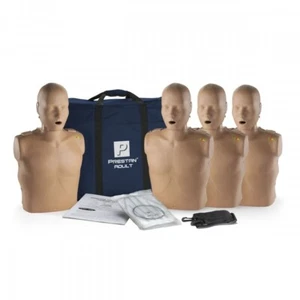PRESTAN® Adult CPR Training Manikins with CPR Monitors, Dark Skin Tone, 4 Pack - Bild 1 von 1