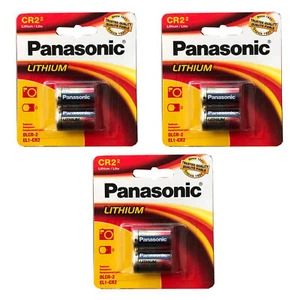 3x 2pk Panasonic 3V CR-2 Photo Lithium Battery ELCR2 EL-CR2 GPCR2 KCR2 KCR2-1 - Picture 1 of 2