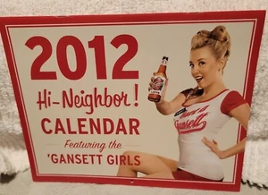 NARRAGANSETT BEER Pin Up Girls 2012 Calendar "Have A 'Gansett" HI NEIGHBOR Nos - Picture 1 of 7