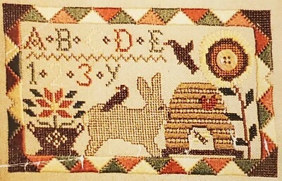 3 Homespun Elegance Cross Stitch Patterns Summer Hare Celebrations Black Cat  - Image 1 of 4