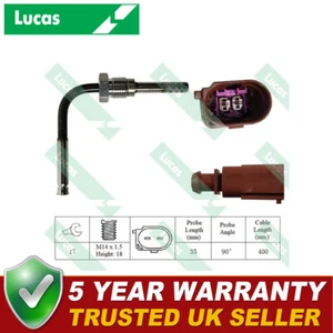 Exhaust Gas Temperature Sensor Rear Lucas Fits Golf Jetta Octavia Superb Leon A3 - Picture 1 of 2