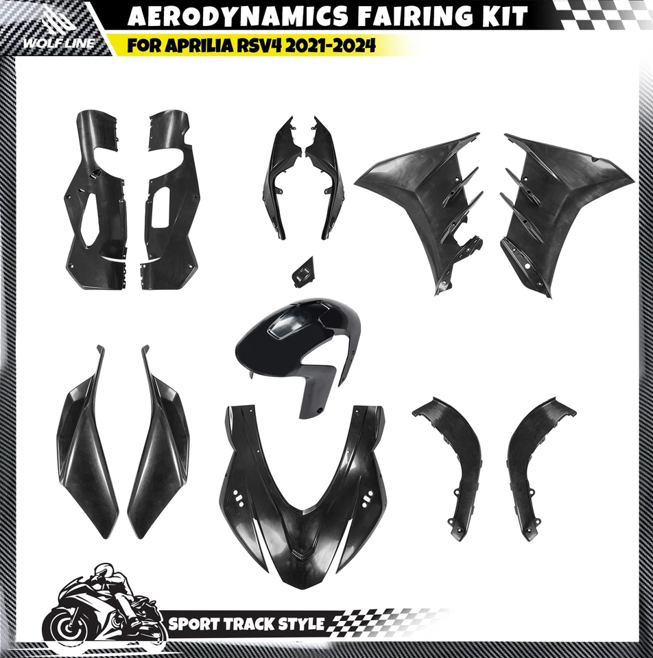 Bodywork Fairing Kits For Aprilia RSV4 1100 Factory 2021-2024 Unpainted ABS - Imagem 1 de 4