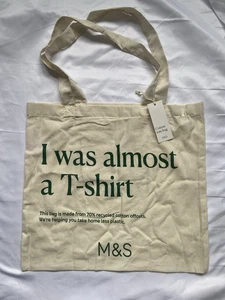 Marks And Spencer Cotton Tote Bag - Picture 1 of 5