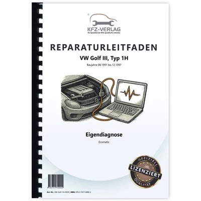 VW Golf 3 Typ 1H 1991-1997 Ecomatic Eigendiagnose Getriebe Reparaturleitfaden - Bild 1 von 4