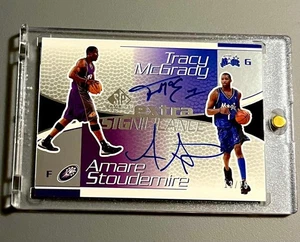 2003-04 UDA Tracy Mcgrady Amare Stoudemire Autograph SP Auto + / 25 RARE - Picture 1 of 4