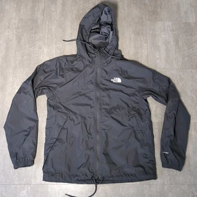 The North Face Jacket Men's Medium Gray Dryvent Rain Jacket Zip Up Hoodie  - Image 1 of 4