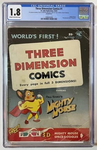MIGHTY MOUSE: Three Dimension Comic #1 - CGC 1.8 St. John ''1st 3-D Comic'' - Picture 1 of 2