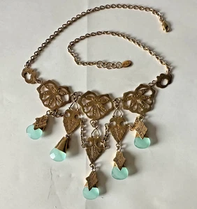 F.L.D. Gild 925 Sterling Silver & Crystal  Dangle  Necklace - Bild 1 von 11