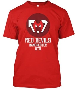 T-shirt Red Devils Manchester Utd made in USA taglia dalla S alla 5XL - Foto 1 di 3