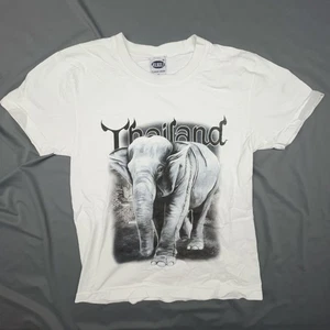Thailand Elephant Shirt Youth Small Graphic Tourist Souvenir Short Sleeve Art - Picture 1 of 7