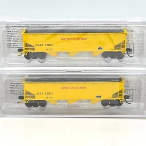 Bluford Shops 73462 United States Army 3 Bay Offset Side Hopper Set N Scale - Picture 1 of 4