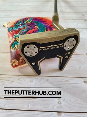*NEW* Scotty Cameron Torched Gold & Black Phantom 7.2 35in Putter- Dragon Cover - Image 1 of 4