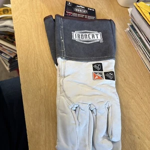 Ironcat Large 6144/L Goatskin Rig Welding Gloves - Picture 1 of 8