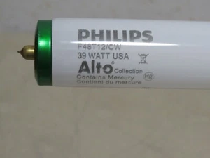 Philips Alto F48T12/CW Bulbs 39W 120V T12 Single Pin 4100K Case of 15 - Picture 1 of 3