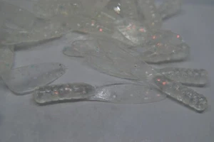 JASONS CRAPPIE FLOPPERS 2" 30 PACK CRAPPIE LURES JIGS                GHOST PRISM - Picture 1 of 1