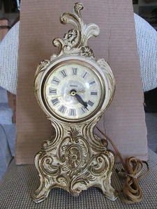 Original Paint Working 1950's Electric United Clock Model 82 Ornate Art Deco USA - Picture 1 of 5