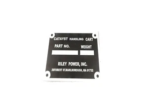 DATA PLATE FITS TO TRACTOR MACHINE CUSTOM WORK RILEY POWER #V435-8 - Picture 1 of 6