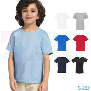 New! Gildan Heavy Cotton Toddler Kids Plain Short Sleeve T-Shirt 5100P