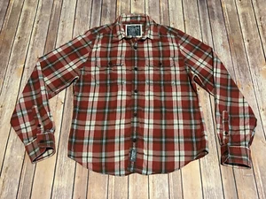 Abercrombie & Fitch Muscle Flannel Shirt- Red Plaid Men’s Size XL - Picture 1 of 6