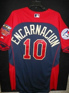 EDWIN ENCARNACION SIGNED 2014 ALL STAR JERSEY AUTH. MAJESTI C- BLUE JAYS- RARE! - Picture 1 of 7