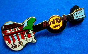 FUKUOKA JAPANESE TEMPLE SHRINE WALKWAY ARCHES GUITAR 2010 Hard Rock Cafe PIN - Picture 1 of 1
