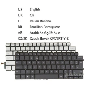 Keyboard for DELL Inspiron 5400 5406 7300 7306 7390 7391 7405 / 2-in-1, Backlit - Picture 1 of 14