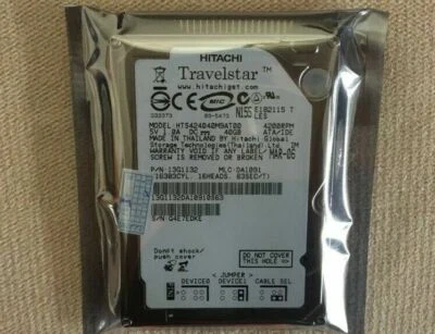Hitachi Travelstar HTS424040M9AT00 40GB 4200RPM 2.5" IDE HDD Laptop Hard Drive - Image 1 of 4