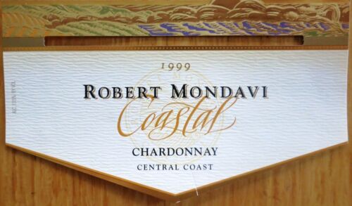 Etichette vino USA ROBERT MONDAVI W Coastal Chardonnay 1999 Central wine labels
