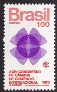 BRAZIL #1283 MNH 24th CONGRESS INTL. CHAMBER OF COMMERCE (EMBLEM) - Picture 1 of 1