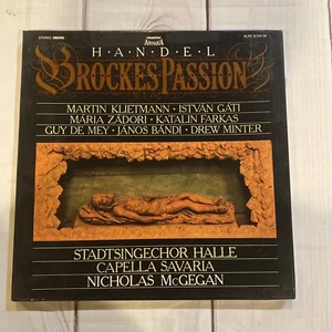 Handel Brockes Passion 3LP Record set Hungaroton SLPD 12734-36 NICHOLAS McGegan - Imagen 1 de 5