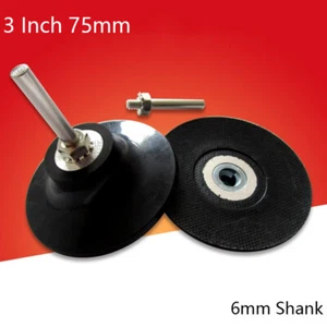 3 Inch 75mm Sanding Disc Holder Roll Lock Pad Holder Rotary Tool M6/6mm Shank - Picture 1 of 4