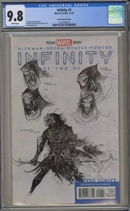Infinity 2 CGC 9.8 Sketch Variant Cheung Avengers Thanos Black Order Thor X-Men - Picture 1 of 6
