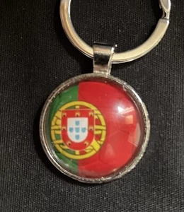 PORTUGUESE PORTUGAL METAL SILVER KEYCHAIN - Picture 1 of 1