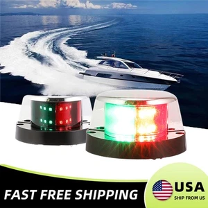 For Boat Bow Lights Navigation Lights Red-Green LED Marine Navigation Light 12V - Picture 1 of 12