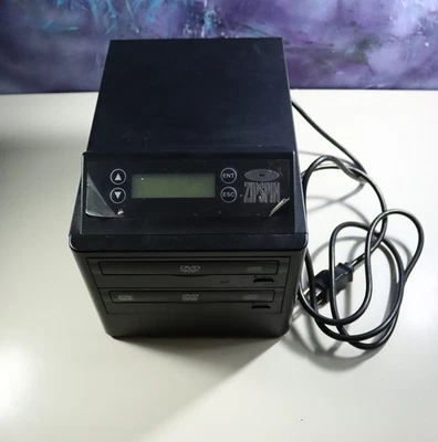 ZIPSPIN DVD-121-PRO-WM-DC Dual LG M-Disc Super Multi DVD CD Duplicator Burner - Image 1 of 4