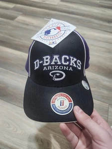 Vintage Y2K Arizona Diamondbacks Mütze Einheitsgröße neu mit Etikett - Bild 1 von 6