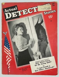 Actual Detective Stories, July 1943, Vintage True Crime, Pulp - Picture 1 of 4
