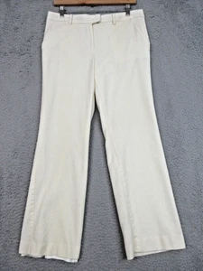 Pantaloni Talbots donna 8 Petite avorio italiano flanella lana foderato abito pantaloni lusso - Foto 1 di 19