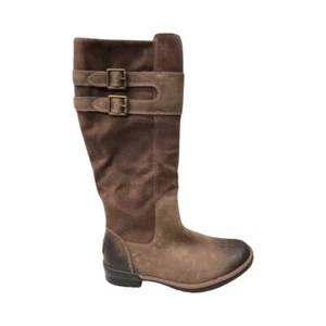 UGG Damen Zarina große Wildleder braune wasserdichte Stiefel 1112315 - Bild 1 von 8