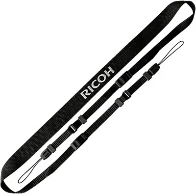 RICOH ST-2 Genuine Neck Shoulder Strap BLACK ‎Free Size 174790 JAPAN - Image 1 of 2