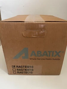 10 lb box - White Knit Cotton T-Shirt Cleaning Rags New - Can Dispense from Box - Picture 1 of 4