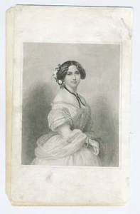 Sontag, Henriette. (1806–1854) OPERA Portrait Engraving - Picture 1 of 1
