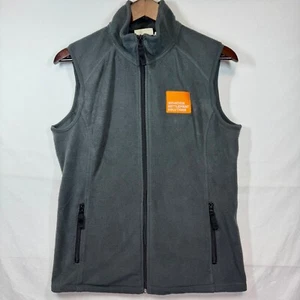 Clique Fleece Vest Full Zip Logo Novation Settlement Solutions Outdoor Gray Sz L - Picture 1 of 9
