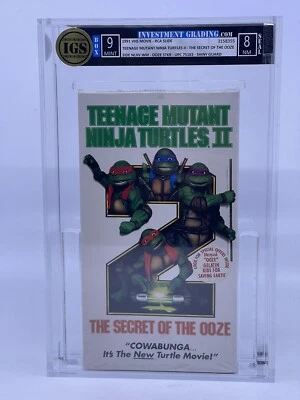TMNT Teenage Mutant Ninja Turtles II Secret Of The Ooze 1991 SEALED VHS IGS 9 - Image 1 of 2