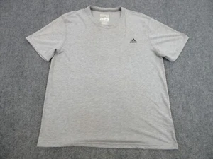 Adidas Shirt Womens Adult 2X Gray Logo Casual Athletic Outdoors Climalite - Picture 1 of 12