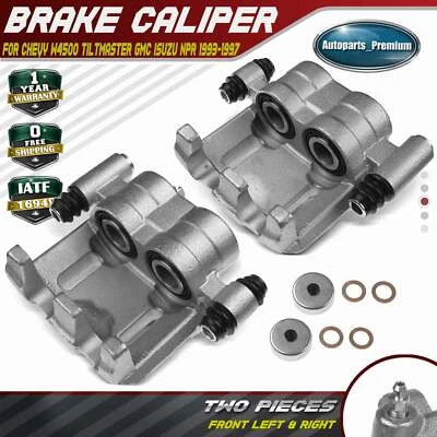 2x Front LH&RH Brake Caliper for Chevy W4500 Tiltmaster GMC Isuzu NPR 1993-1997 - Image 1 of 4