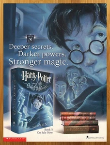 2003 Harry Potter & The Order of the Phoenix Print Ad/Poster Book Promo Art 00s - Picture 1 of 4