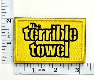 Embroidered Patch - Pittsburgh Steelers - The Terrible Towel - NEW - NFL - Picture 1 of 2